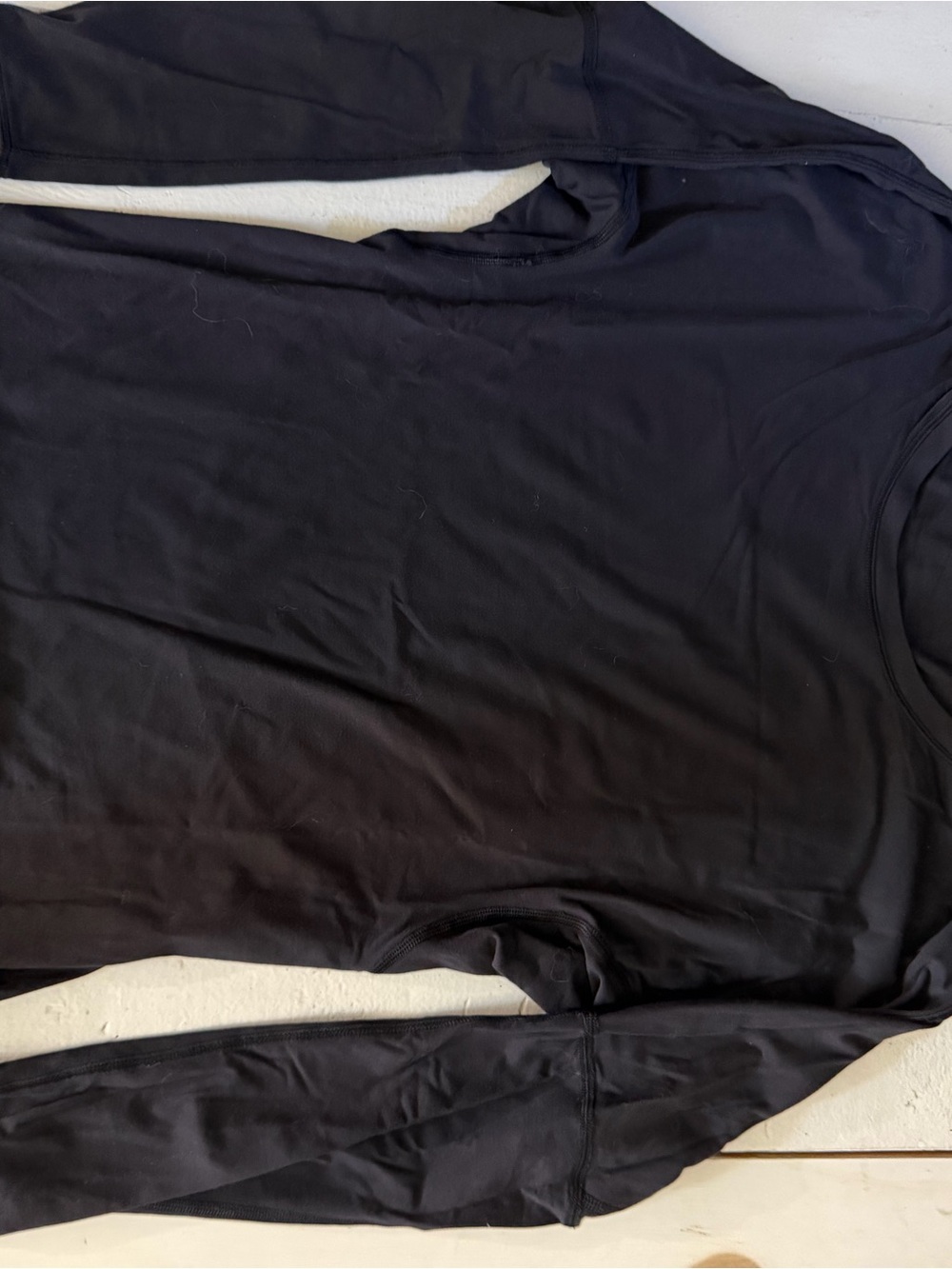 lululemon athletica Black Long-Sleeve Crew Top